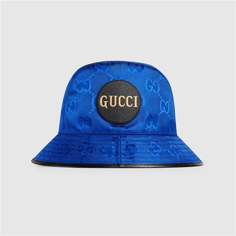 gucci bucket hat blue|Gucci fedora bucket hat.